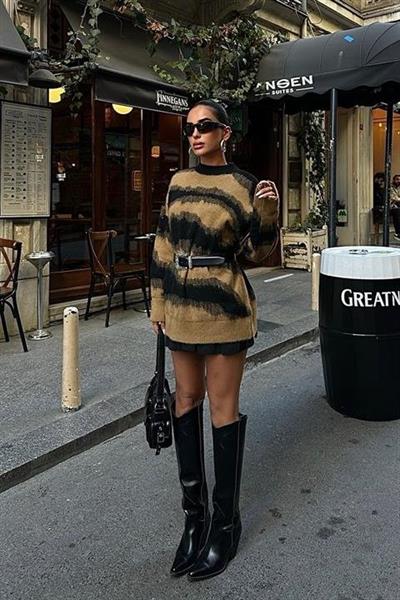 Geçiş Detaylı Şardonlu Kazak 1346