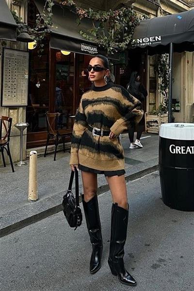 Geçiş Detaylı Şardonlu Kazak 1346