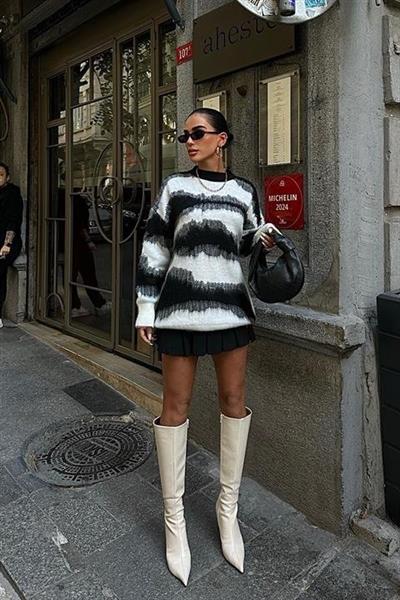 Geçiş Detaylı Şardonlu Kazak 1346