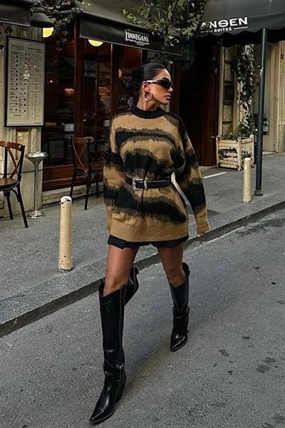 Geçiş Detaylı Şardonlu Kazak 1346