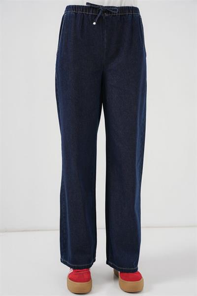 Geniş Paça Kot Pantolon 6706 - Lacivert