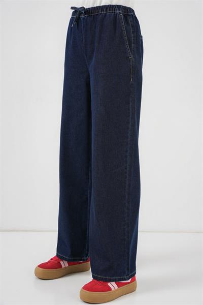 Geniş Paça Kot Pantolon 6706 - Lacivert