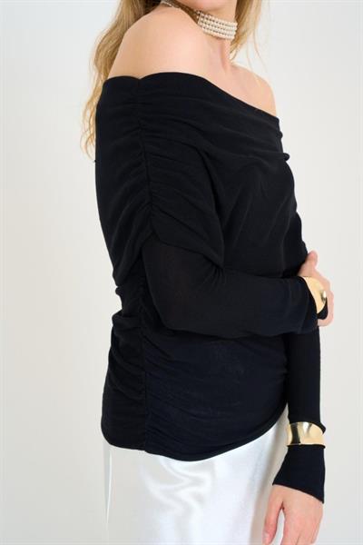 Gipeli Madonna Yaka Kazak - Siyah