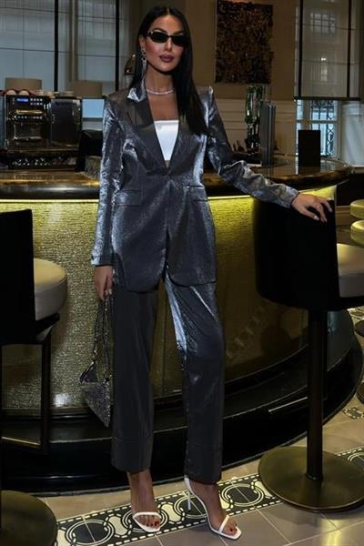 Gisella Parlak Saten Takım 9851