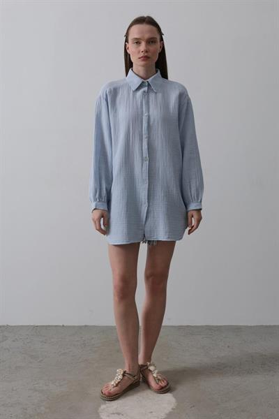 Gömlek - Bebe Mavisi