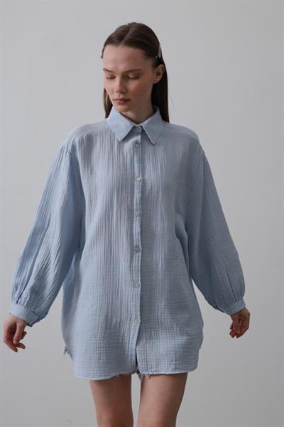 Gömlek - Bebe Mavisi