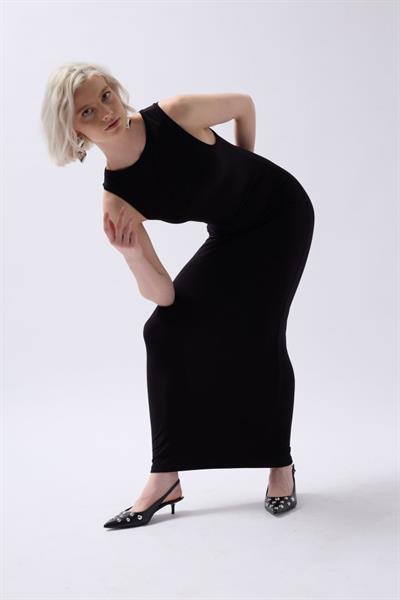 Halter Yaka Maxi Günlük Elbise