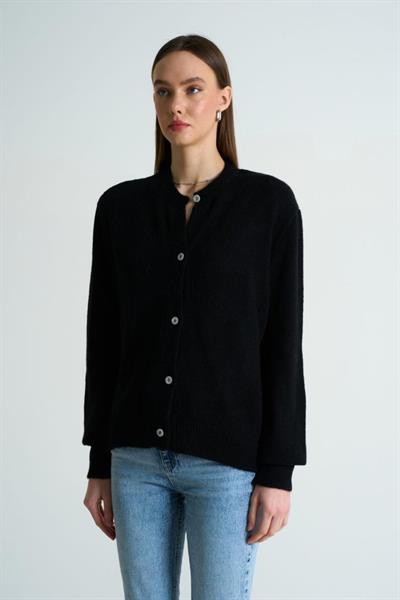 Hırka Atlet İkili Takım - Siyah