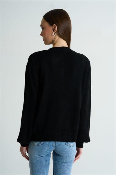 Hırka Atlet İkili Takım - Siyah