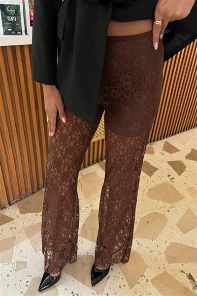 İçi Astarlı Dantel Pantolon 0081