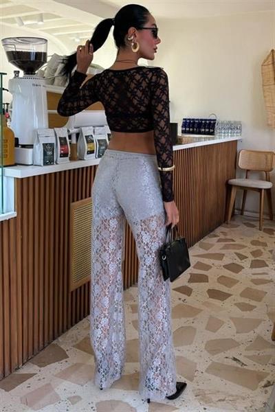 İçi Astarlı Dantel Pantolon 0081