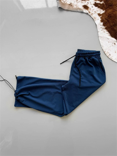 İki İplik Kumaş Baggy Alt Esofman - Turkuaz