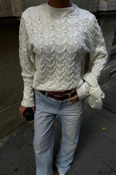 İnci Detaylı Kazak 1354