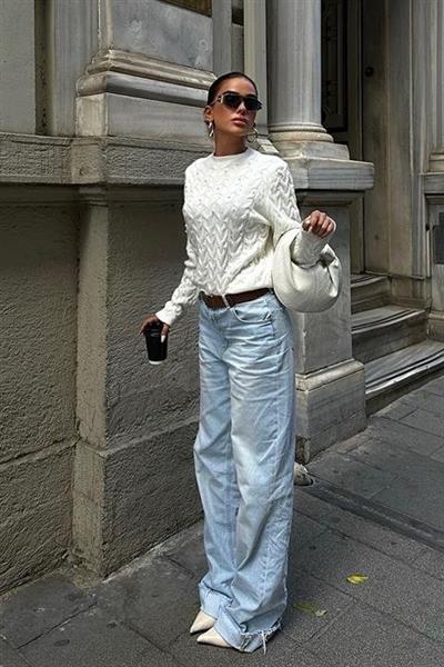 İnci Detaylı Kazak 1354