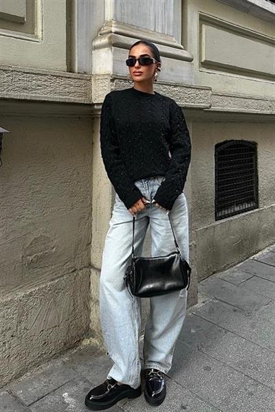 İnci Detaylı Kazak 1354