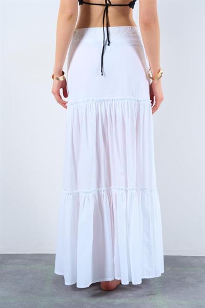 İncili Etek - Beyaz