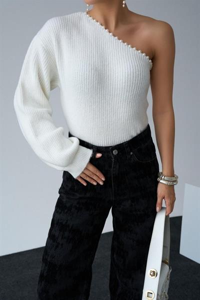 İncili Tek Kol Kazak - Kemik