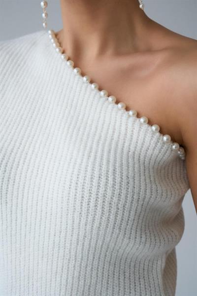 İncili Tek Kol Kazak - Kemik