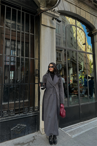 KAŞE KABAN MAXİ - Antrasit