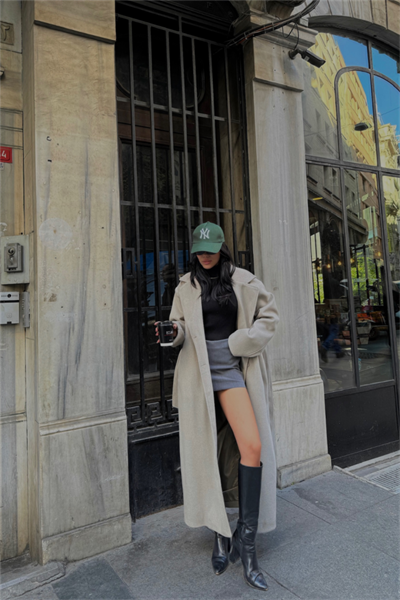 KAŞE KABAN MAXİ - Vizon