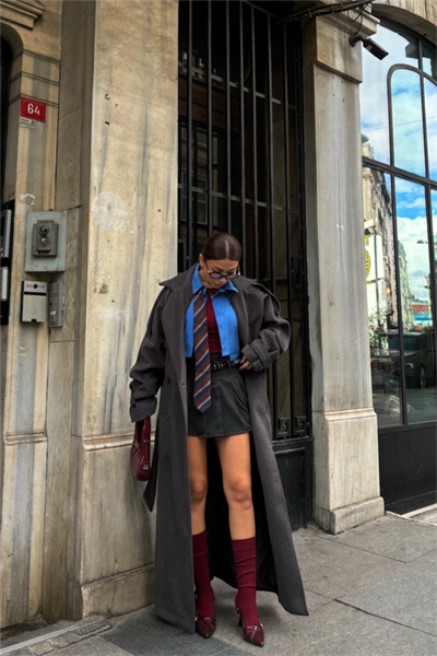 KAŞE KALIN KABAN UZUN - Antrasit