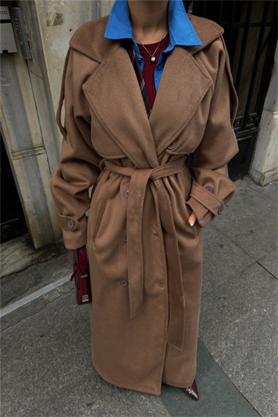 KAŞE KALIN KABAN UZUN - Bej