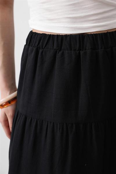 KAT KAT KETEN ETEK - Siyah