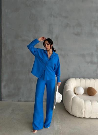 KENDİNDEN DESENLİ JAKARLI TAKIM - Saks