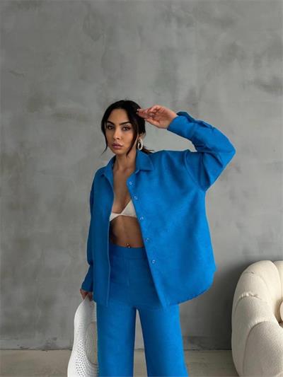 KENDİNDEN DESENLİ JAKARLI TAKIM - Saks