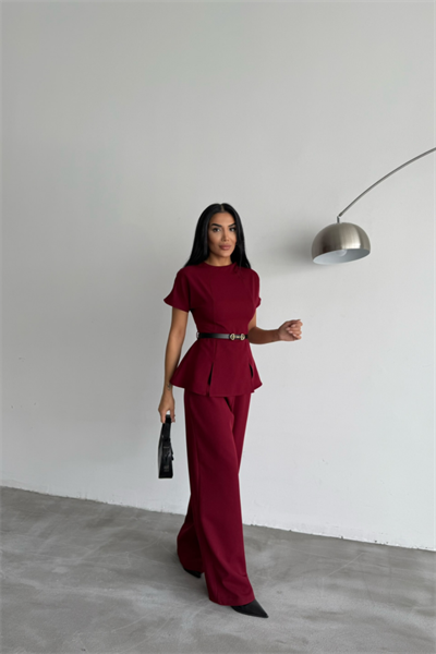 KISA KOL TASARIM TULUM - Bordo