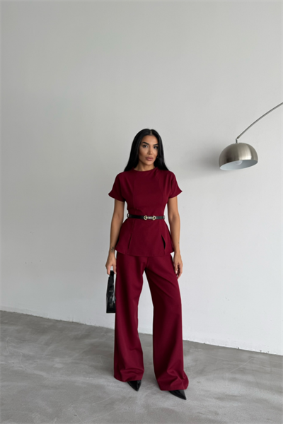 KISA KOL TASARIM TULUM - Bordo