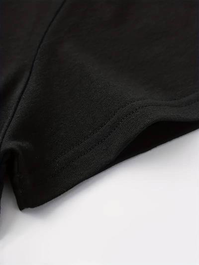 Kadın Bisiklet Yaka Parmak Kalp Baskılı Bluz