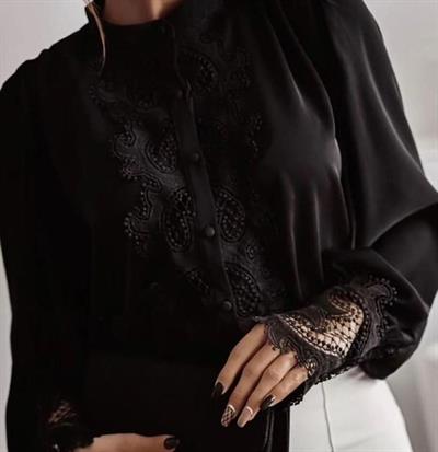 Kadın Dantel Güpür Detay Fırsat ürün Gömlek