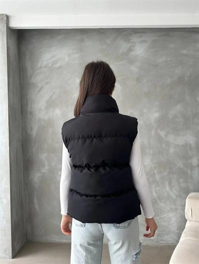 Kadın Dik Yaka şişme Spor Yelek