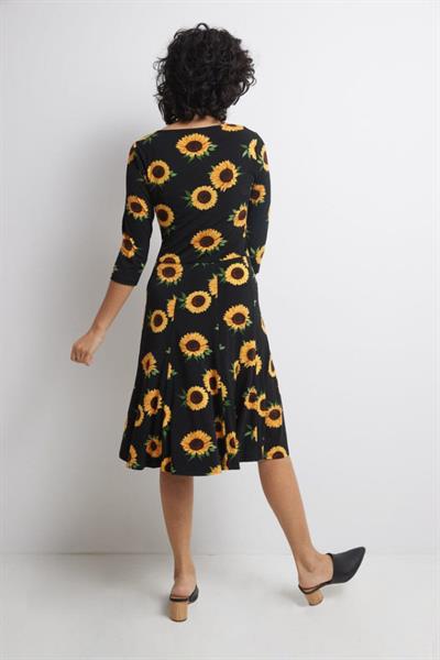 Kadın Truvakarkol Bisiklet Yaka Midi Mikro Elbise