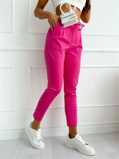 Kadın İki İplik Kumaş Dar Kesim Pantolon