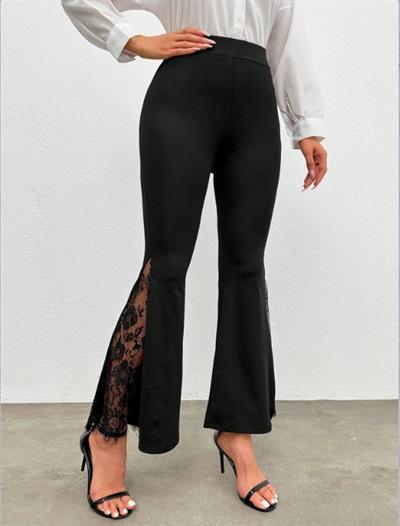 Kadın Ispanyol Paçadantel Detay Dalgıç Tayt