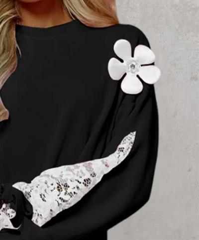 Kadın İthal Kumaş Dantel Detay Tasarım Fırsat ürün Bluz