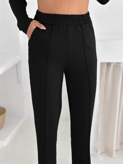 Kadın Kapşunlu Ve Atlet Detaylı Tunik Yüksek Bel Pantolunlu ıkılı Takım