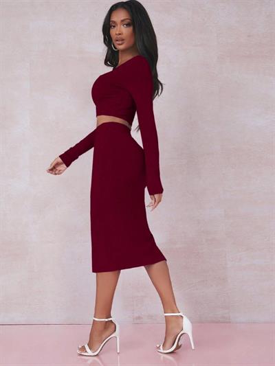 Kadın Kaşkorse Kumaş İkili Takım