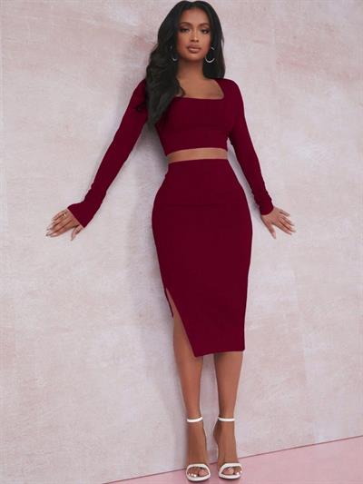 Kadın Kaşkorse Kumaş İkili Takım