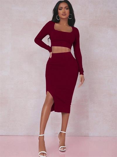 Kadın Kaşkorse Kumaş İkili Takım