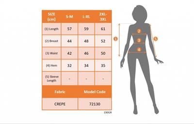 Kadın Kısa Kollu Etek Ucu Bağlama Detay Kolsuz Ithal Krep Bluz