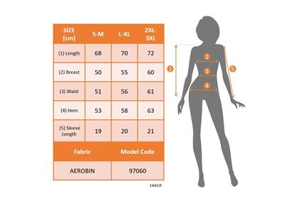 Kadın Kısa Kollu V Hakim Yaka Aerobin Bluz