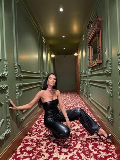 Kadın Likralı Deri Straplez Tulum