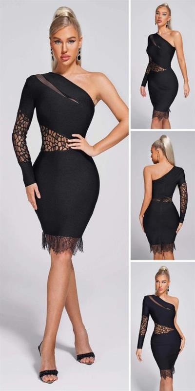 Kadın Mendil Yaka Gül Detay Fırsat ürün Mini Elbise