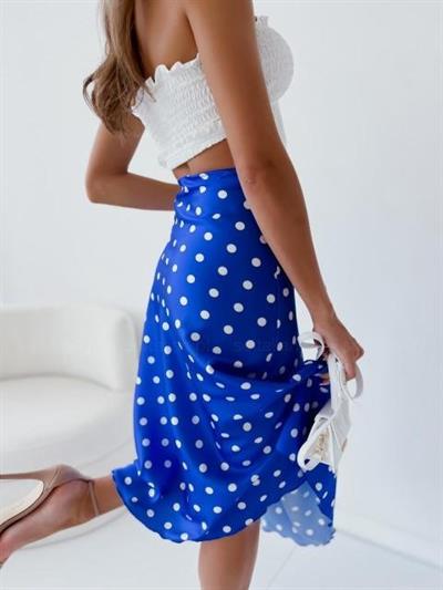 Kadın Mikro Kumaş Dijital Baskılı Midi Boy Etek