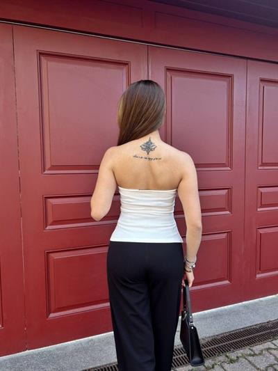 Kadın Ottoman Kumaş Düğme Detaylı Büstiyer Crop