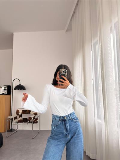 Kadın Raporlu Kaşkorse Ispanyol Kol Uzun Body