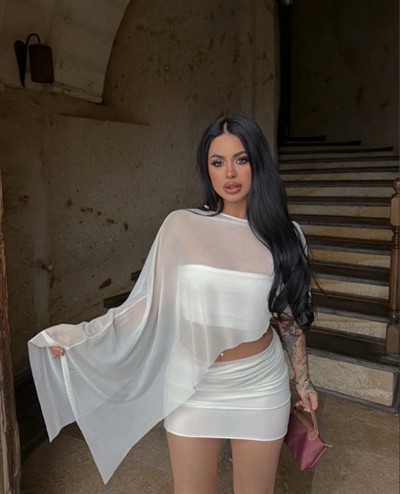 Kadın Transparan Detay Büstiyer Ve Etek Takım